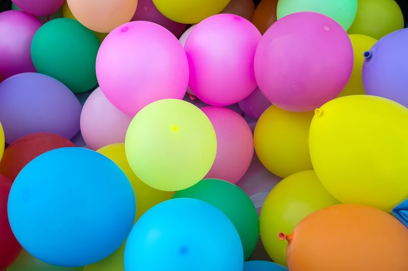 Rainbow Balloon Arch